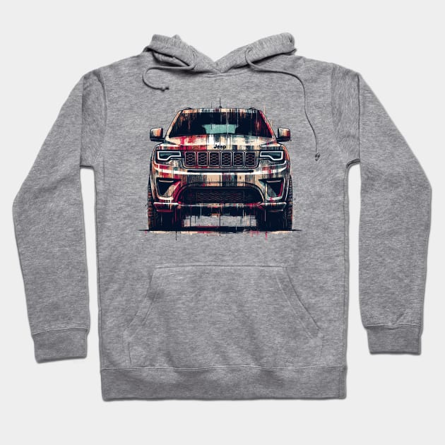 Jeep Grand Cherokee Hoodie by Vehicles-Art